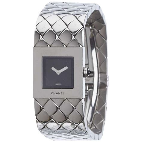 chanel acier watch 1993 price|Chanel Ladies Vintage Silver Matelasse Quilt Acier Quartz .